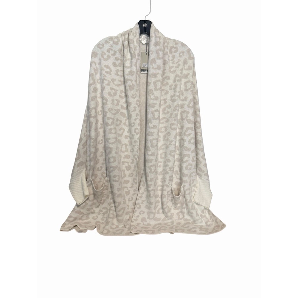 Barefoot Dreams Women's Ultra Lite Blanket Wrap Pearl/Almond New! S/M #RR-2